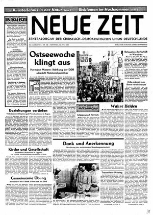 Neue Zeit Online-Archiv vom 14.07.1968