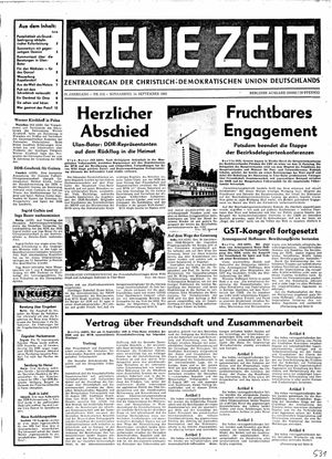 Neue Zeit Online-Archiv vom 14.09.1968