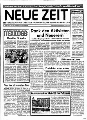 Neue Zeit Online-Archiv vom 15.10.1968