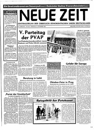 Neue Zeit Online-Archiv vom 12.11.1968