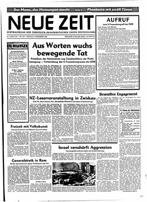 Neue Zeit Online-Archiv vom 06.12.1968