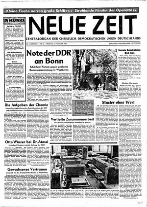 Neue Zeit Online-Archiv vom 07.02.1969