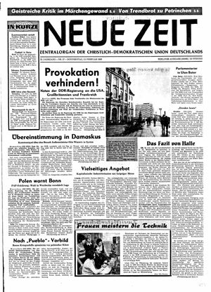 Neue Zeit Online-Archiv vom 13.02.1969