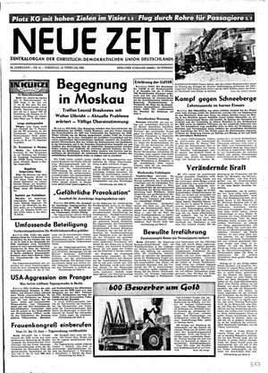 Neue Zeit Online-Archiv vom 18.02.1969
