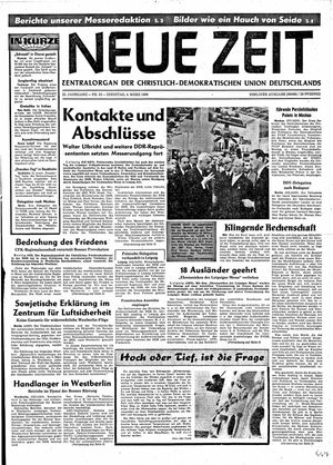Neue Zeit Online-Archiv vom 04.03.1969