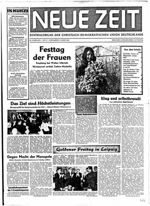 Neue Zeit Online-Archiv vom 08.03.1969