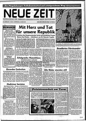 Neue Zeit Online-Archiv vom 12.03.1969
