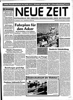 Neue Zeit Online-Archiv vom 26.03.1969