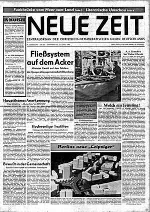 Neue Zeit Online-Archiv vom 10.04.1969