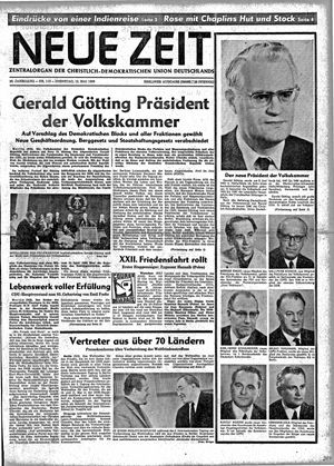 Neue Zeit Online-Archiv vom 13.05.1969