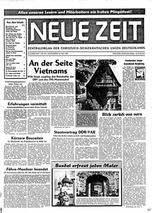 Neue Zeit Online-Archiv vom 24.05.1969