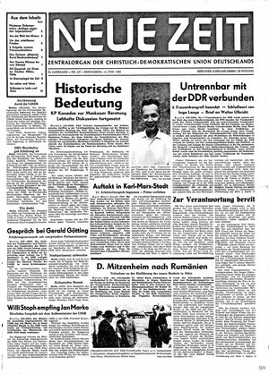 Neue Zeit Online-Archiv vom 14.06.1969