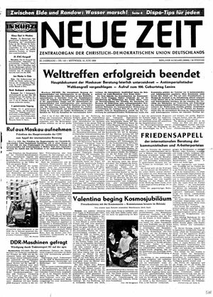 Neue Zeit Online-Archiv vom 18.06.1969