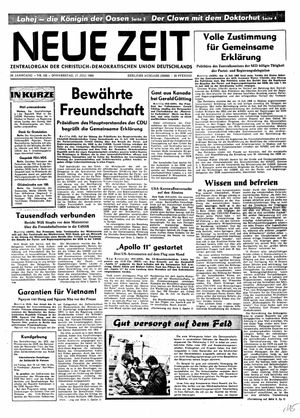 Neue Zeit Online-Archiv vom 17.07.1969