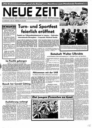 Neue Zeit Online-Archiv vom 25.07.1969