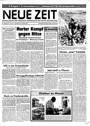 Neue Zeit Online-Archiv vom 06.08.1969