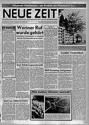 Neue Zeit Online-Archiv vom 12.08.1969