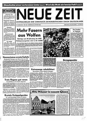 Neue Zeit Online-Archiv vom 26.08.1969