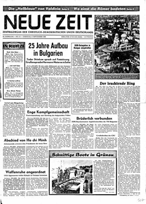 Neue Zeit Online-Archiv vom 09.09.1969