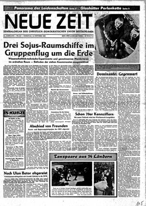 Neue Zeit Online-Archiv vom 14.10.1969