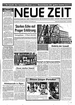 Neue Zeit Online-Archiv vom 02.11.1969