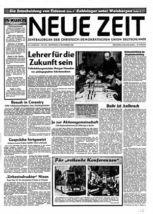 Neue Zeit Online-Archiv vom 19.11.1969