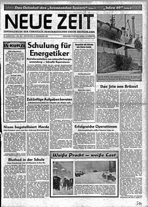 Neue Zeit Online-Archiv vom 10.12.1969