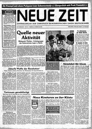 Neue Zeit Online-Archiv vom 06.02.1970