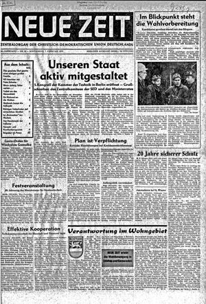 Neue Zeit Online-Archiv vom 07.02.1970