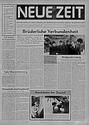 Neue Zeit Online-Archiv vom 28.02.1970