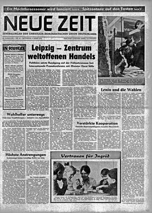 Neue Zeit Online-Archiv vom 04.03.1970
