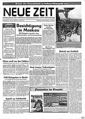 Neue Zeit Online-Archiv on Apr 24, 1970