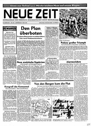 Neue Zeit Online-Archiv vom 27.05.1970