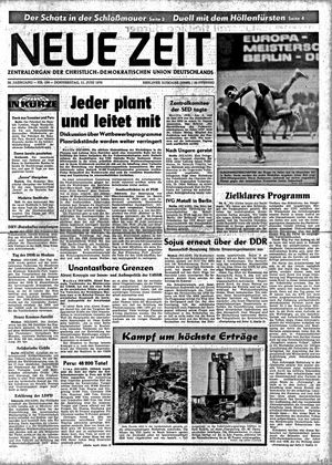 Neue Zeit Online-Archiv vom 11.06.1970