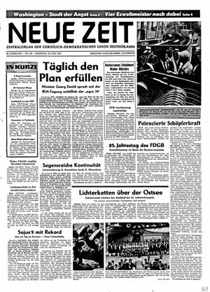 Neue Zeit Online-Archiv vom 16.06.1970