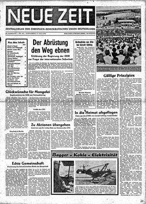 Neue Zeit Online-Archiv vom 11.07.1970