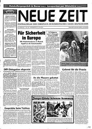 Neue Zeit Online-Archiv vom 16.07.1970