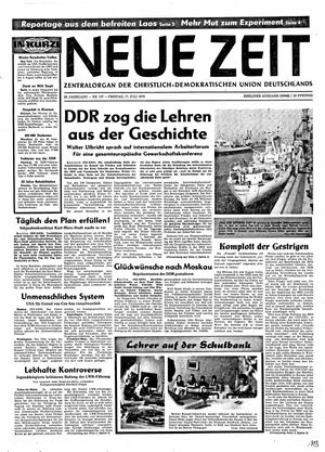 Neue Zeit Online-Archiv vom 17.07.1970