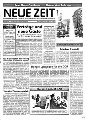 Neue Zeit Online-Archiv vom 04.09.1970