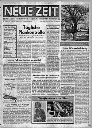 Neue Zeit Online-Archiv vom 26.09.1970
