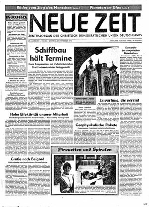 Neue Zeit Online-Archiv vom 29.11.1970