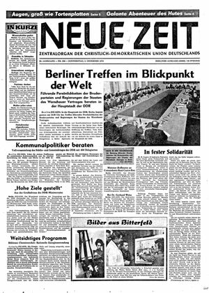 Neue Zeit Online-Archiv vom 03.12.1970