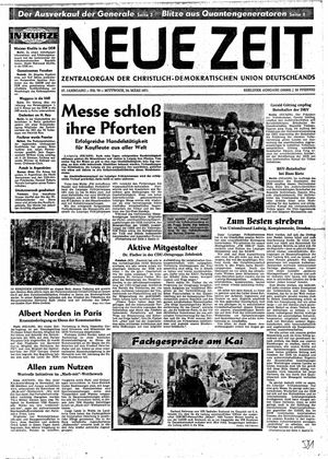 Neue Zeit Online-Archiv vom 24.03.1971
