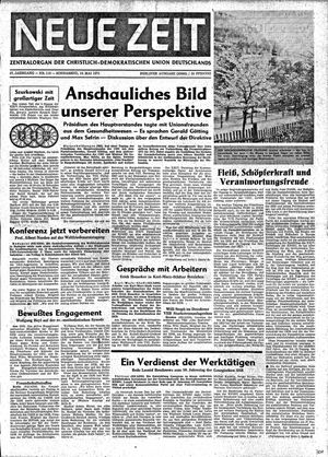Neue Zeit Online-Archiv vom 15.05.1971