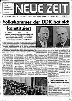 Neue Zeit Online-Archiv vom 27.11.1971