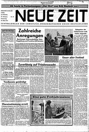 Neue Zeit Online-Archiv vom 29.03.1973