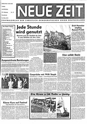 Neue Zeit Online-Archiv vom 31.03.1973