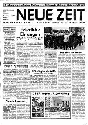 Neue Zeit Online-Archiv vom 09.05.1973