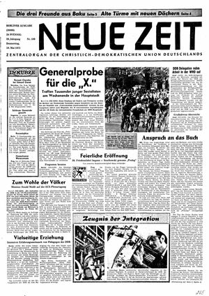 Neue Zeit Online-Archiv vom 10.05.1973