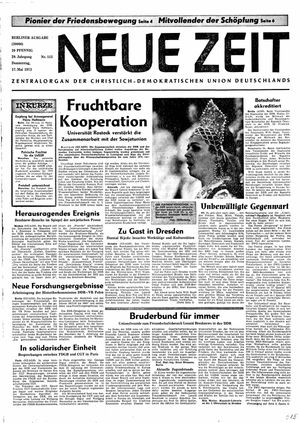 Neue Zeit Online-Archiv vom 17.05.1973
